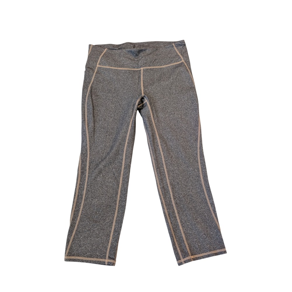 Gap Women's GapFit gFast Mid Rise Charcoal Grey Capri Leggings Size M